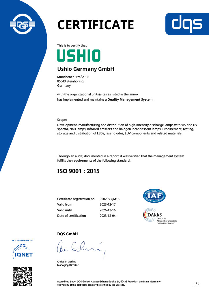 ISO certification|